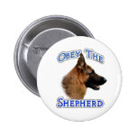 Obey the German Shepherd - Button