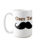 Obey The Moustache mugs
