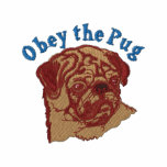 Obey The Pug 2 - Blue Emrboidered Tees