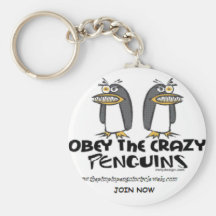 obeythecrazypenguins key chains