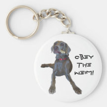 ObeytheWeim! weimaraner Key Chains