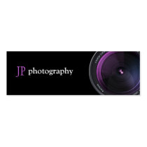 Objectif de caméra professionnel de photographe cartes professionnelles