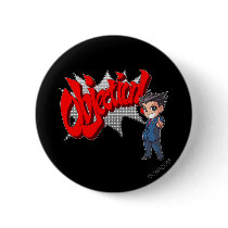 Objection! Phoenix Wright Chibi Pin