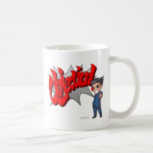 Objection! Phoenix Wright Chibi Coffee Mugs