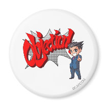 Objection! Phoenix Wright Chibi Fridge Magnets