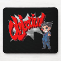 Objection! Phoenix Wright Chibi Mouse Pads