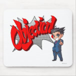 Objection! Phoenix Wright Chibi Mousepad