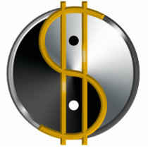 Objectivist Yin/Yang sculpture Photo Cut Out