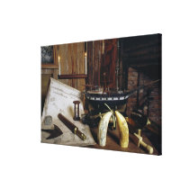 Objects from a Nineteenth Century Captain's Desk canvas prints