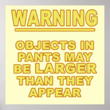Objects In Pants Posters