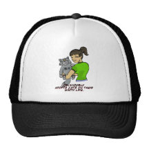 Obliviously Adopts Cats On Their Ninth Life Trucker Hat