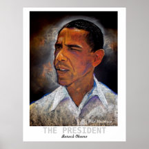 obma, THE PRESIDENT, Barack Obama, Fred Makubuya Poster