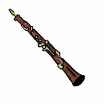 Oboe Abstract Brown Graphic Image Music Design Photo Cut Outs