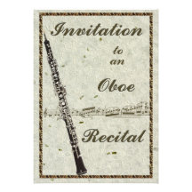 Oboe Recital Invitation