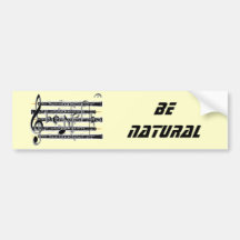 Oboists Know How to B Natural Bumper Sticker