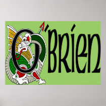 O'Brien Celtic Dragon Poster Print