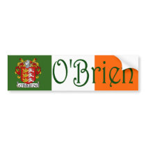 O'Brien Coat of Arms Flag Bumper Sticker
