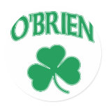 O'Brien Irish stickers
