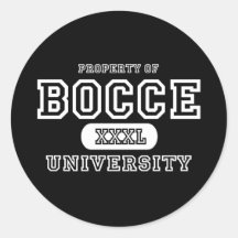 Obscurité d'université de Bocce Autocollants