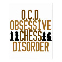 Obsessed with Chess Post Card