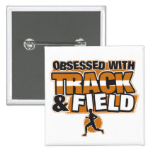 Obsessed With Track and Field Pin
