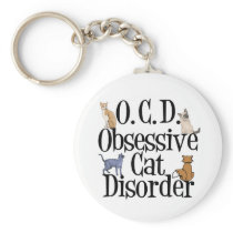 Obsessive Cat Disorder Keychains