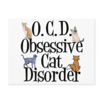Obsessive Cat Disorder Postcards