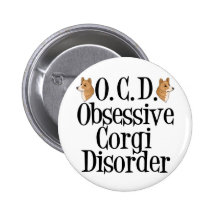 Obsessive Corgi Disorder Button