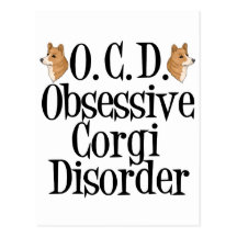 Obsessive Corgi Disorder Postcards
