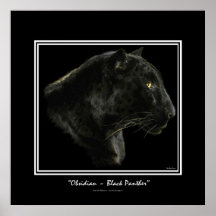 "OBSIDIAN" ~ BLACK PANTHER Art Print