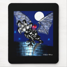 Obsidian Gargoyle Mouse Pads