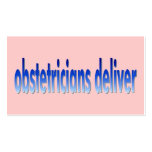 Obstetricians Deliver Pun Business Card