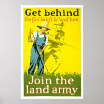 Obtenez derrière la fille qu'il a laissée posters