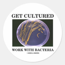 Obtenez le travail cultivé avec des bactéries (le  autocollants