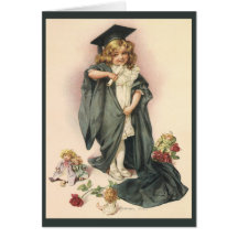 Obtention du diplôme vintage, classe de félicitati cartes de vœux