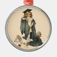 Obtention du diplôme vintage, classe de félicitati ornement