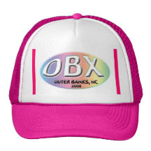 obx 2008 Pink Outer Banks NC  hat