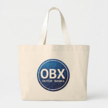 OBX Beach Tag Tote Bags