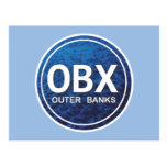 OBX Outer Banks Beach Tag Postcard