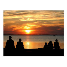 OBX Sunset Watch Post Card