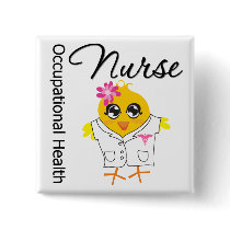 Occupational Health Nurse Chick (v2) Button