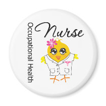 Occupational Health Nurse Chick (v2) Fridge Magnets