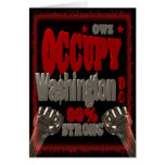 Occupez la protestation du Washington DC OWS 99 po Carte De Vœux