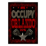 Occupez l'affiche forte de la protestation 99 d'Or Carte De Vœux