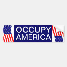 OCCUPY AMERICA BUMPER STICKERS