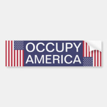 OCCUPY AMERICA BUMPER STICKERS