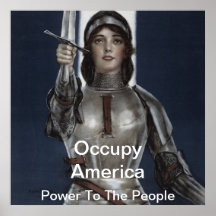 occupy america power to the people poster