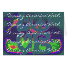 occupy america with love card