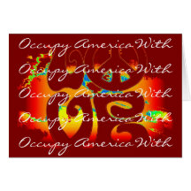 occupy america with love cards