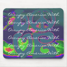 occupy america with love mousepad